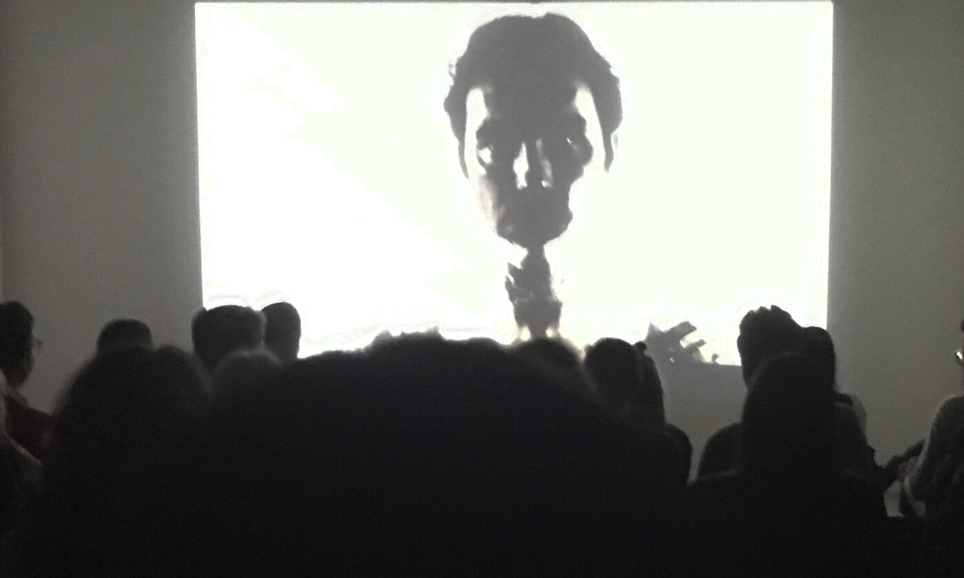 Image prise lors de NINAN, NEHIROWISIW ISKEIKW, soirée de projection commissariée par Catherine Boivin en décembre 2018.