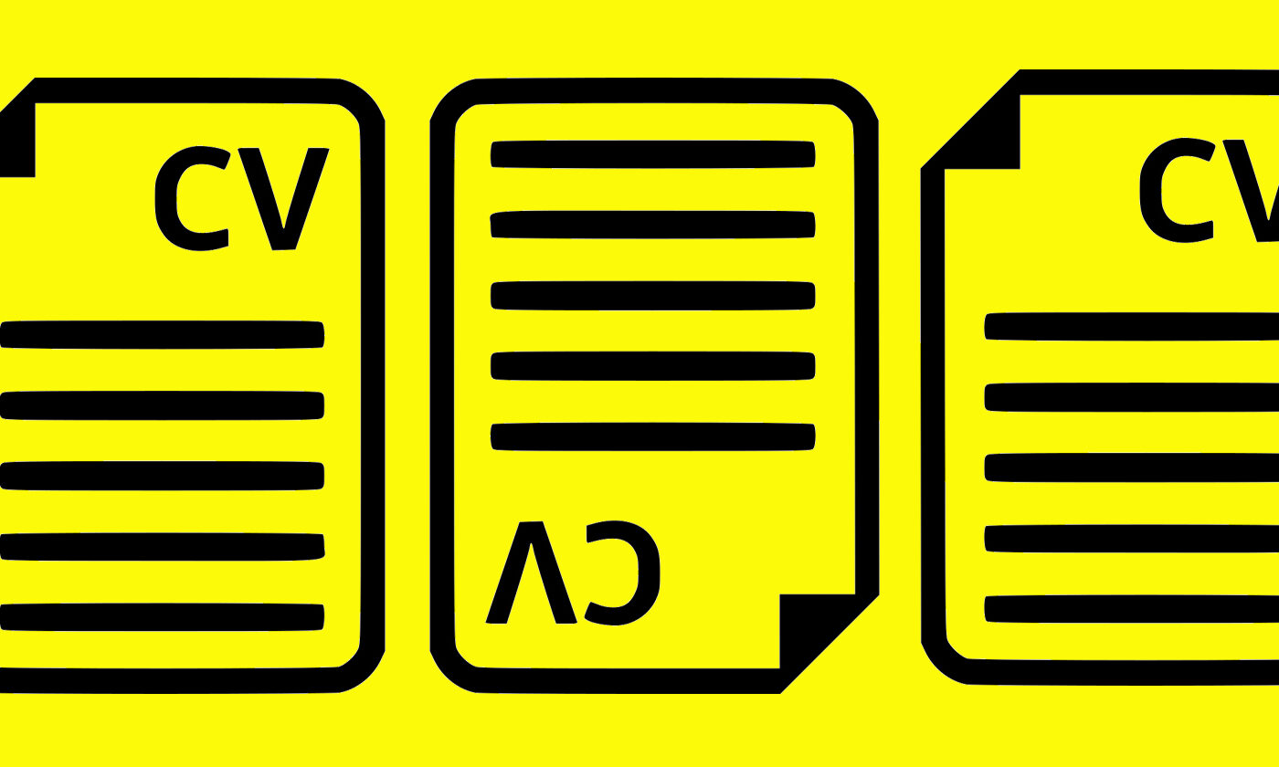 CV icon yellow