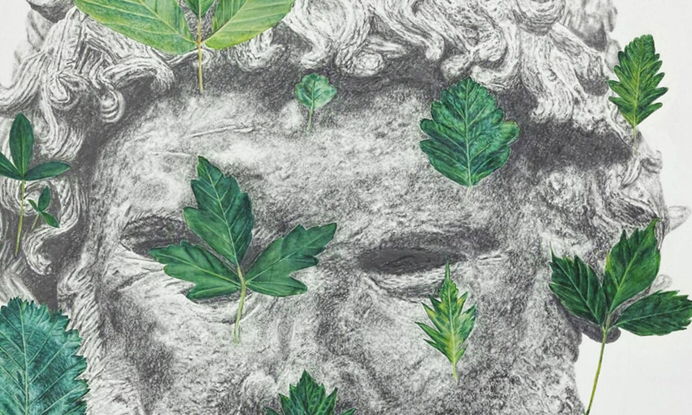 Louis Bouvier, « Vers une compréhension totale et absolue # 1 », 2016. Plomb, et crayon de bois sur papier 130 x 106 cm.