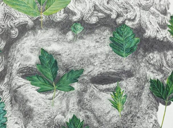 Louis Bouvier, « Vers une compréhension totale et absolue # 1 », 2016. Plomb, et crayon de bois sur papier 130 x 106 cm.