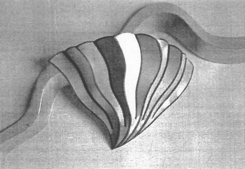 Étude pour une toison 1991, aluminium